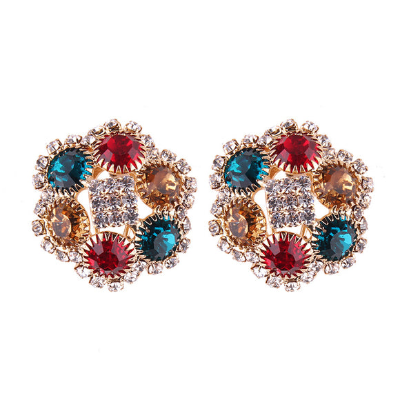 Multi-color round earring - caribbean-jewelry-llc
