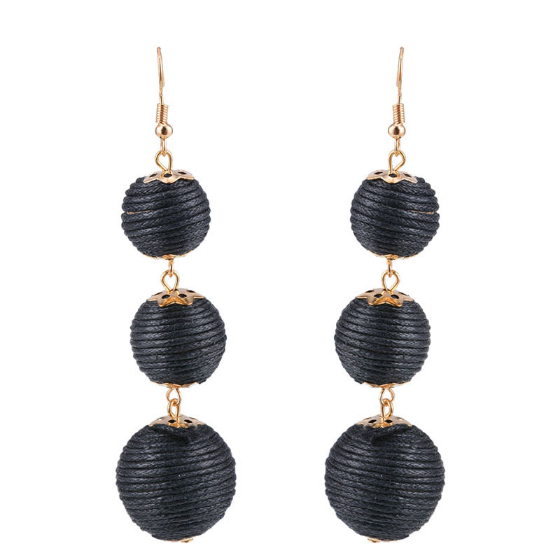 Thread Ball Earrings - caribbean-jewelry-llc