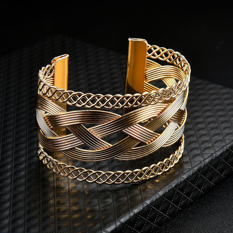 Folk-Custom Metal Plating Bracelet - caribbean-jewelry-llc