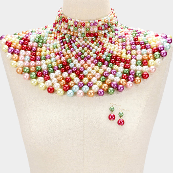 Saundra Necklace Bib - caribbean-jewelry-llc